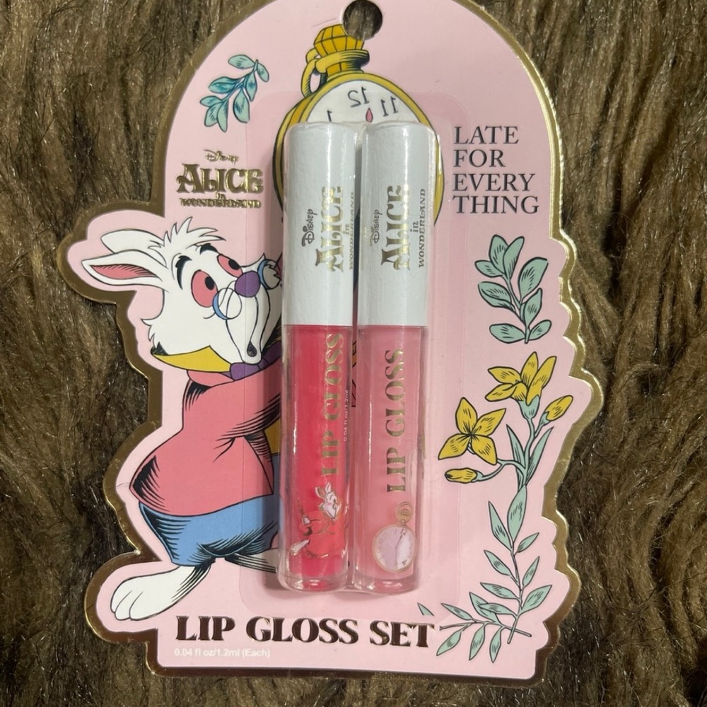 Disney Alice in Wonderland Lip Balm and Gloss Set - Pink and White - Picture 3 of 4